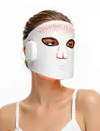 Red Light Therapy Mask for Face, Cordless LED Face Mask for Fine Lines, Wrinkles, Acne & Skin Rejuvenation, 660nm Red & 850nm NIR Light, Blue & Amber Light Therapy, 336 LEDs, Flexible Silicone | Cordless, flexible silicone, 336 LEDs, 4 light modes, 3 intensity levels, auto shut-off
