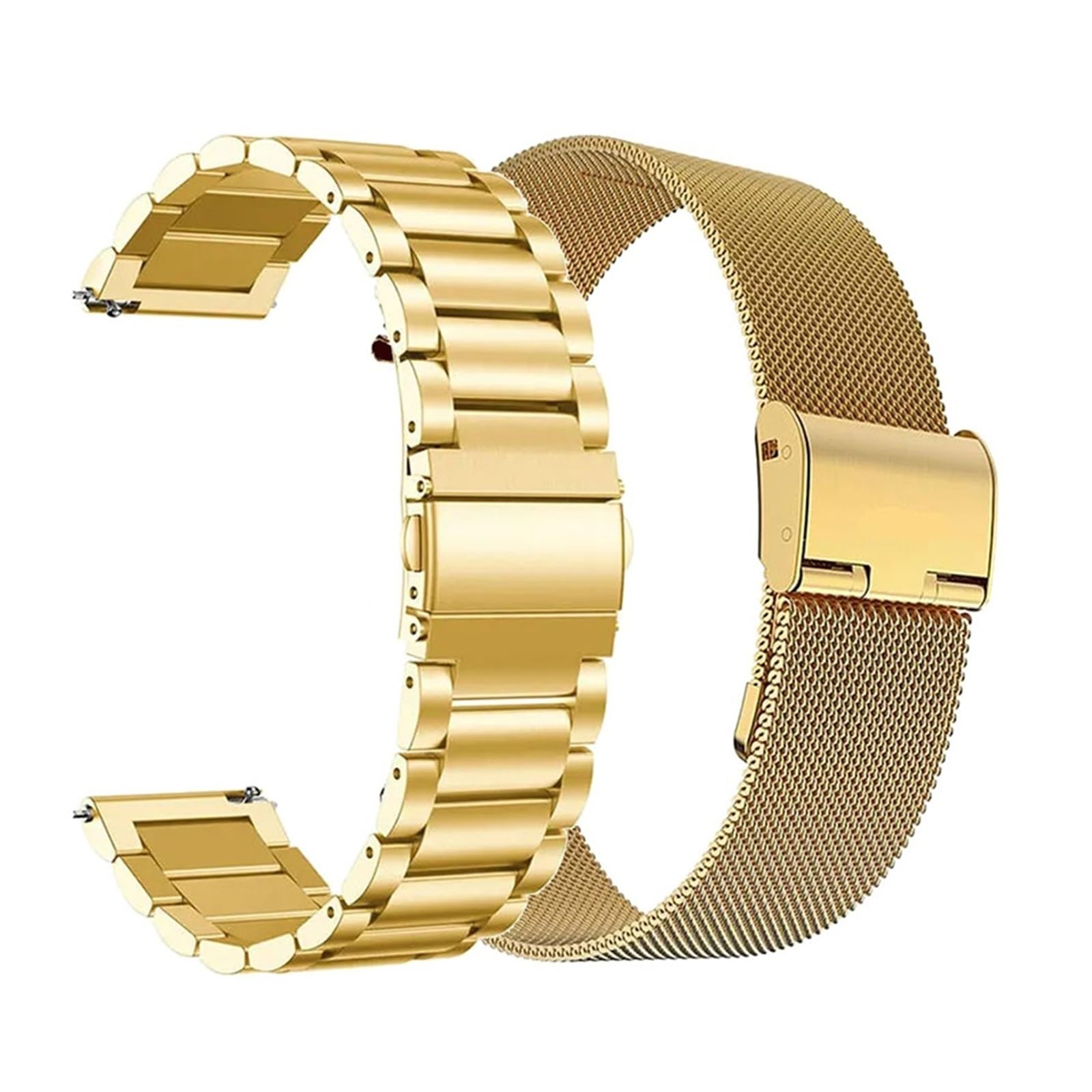 Générique NASUNJIA Bracelet De Montre Étanche En Acier Inoxydable Et Milanais À Dégagement Rapide De 14, 16, 18, 20, 22, 24 Mm