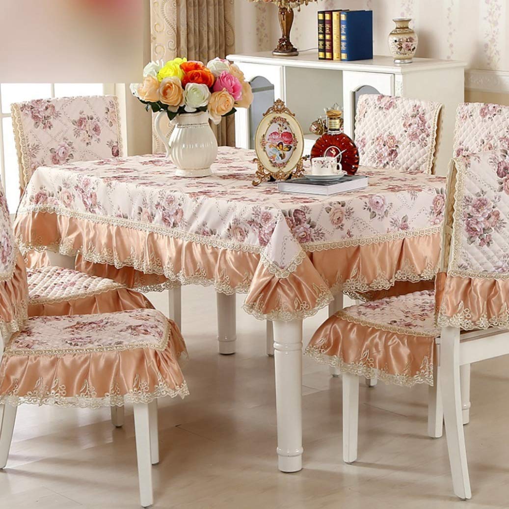 新品 テーブルクロス 椅子カバー 9点セット 花柄 おしゃれ 雰囲気 新発売 テーブルクロス 椅子カバー 9点セット 新発売 テーブルクロス