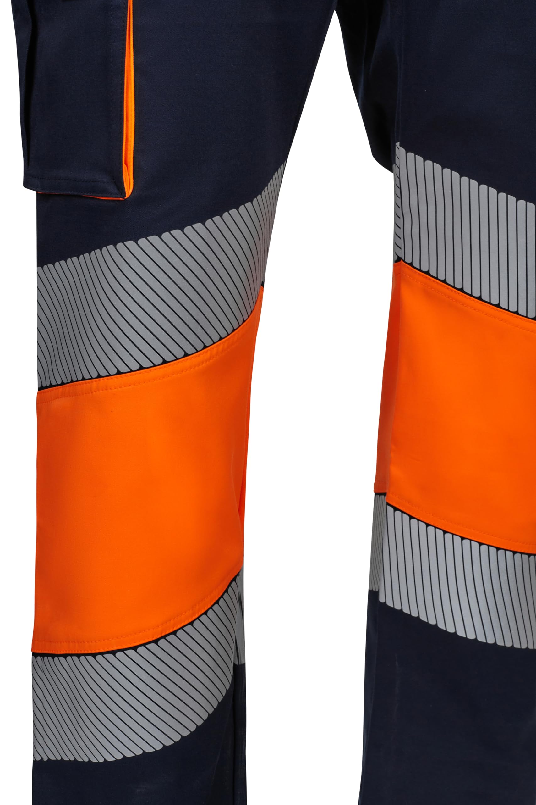 VELILLA Pantalón Stretch Bicolor Cinta Segmentada Pantalones de utilidades de Trabajo Unisex Adulto