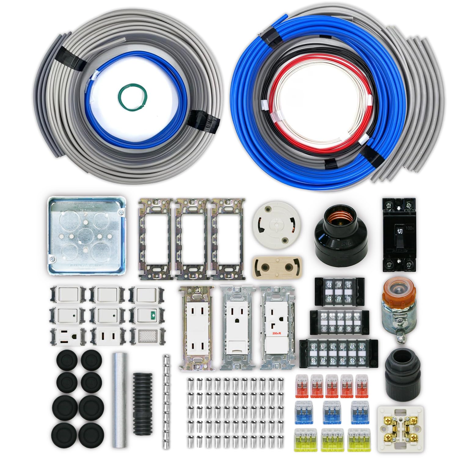 第二種電気工事士 技能試験 練習用器具工具類 【中古】 電池屋 第二種電気工事士 技能試験セット 1回練習分 テキスト