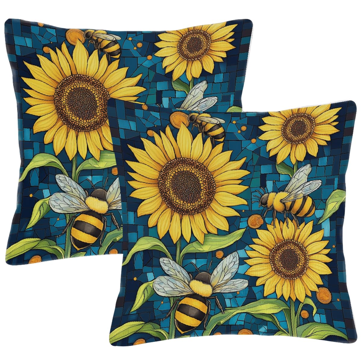 Housse de coussin tournesol 55x55 cm pour protéger et embellir les coussins