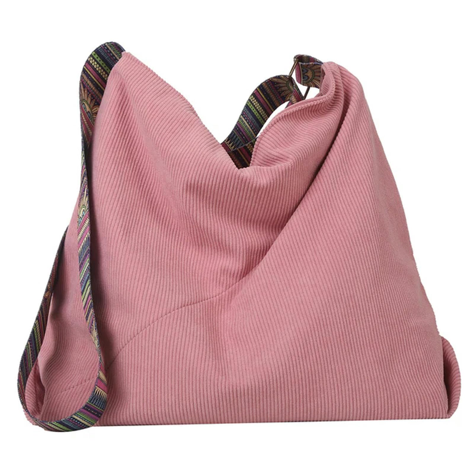 MdybF Rucksack Damen Frauen Cord -umhängetasche Große Handtasche Große Lässige Tasche Leinwand Aus Massivem Stofftasche Reißverschluss Crossbody