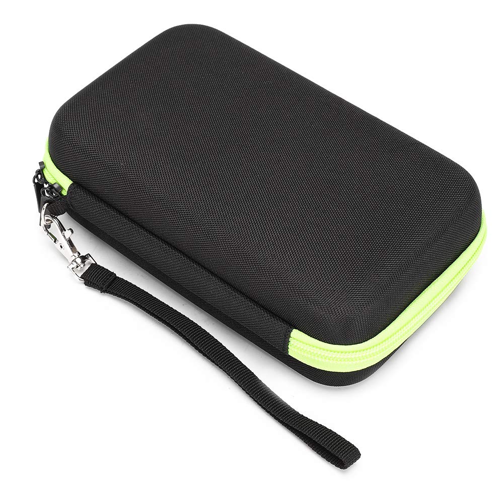 Qukaim Shaver Bag Portable Electric Shaver Bag, EVA Zipper Storage Case for Philips QP2530/2520 Shaver, Travel Carrying Box, Green
