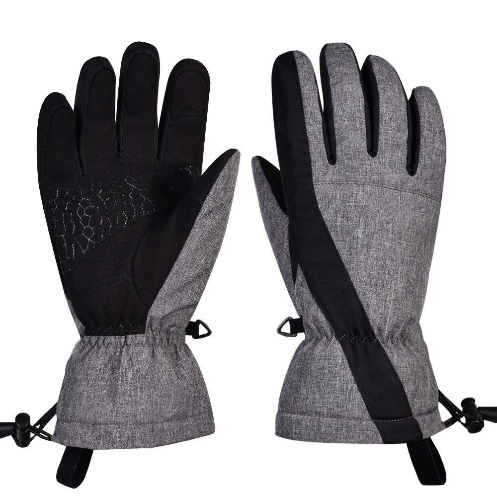 Guantes de Invierno para Hombres y Mujeres, Snowboard, esquí, Guantes de esquí con Pantalla táctil para Hombres y Mujeres, Guantes para Senderismo al Aire Libre