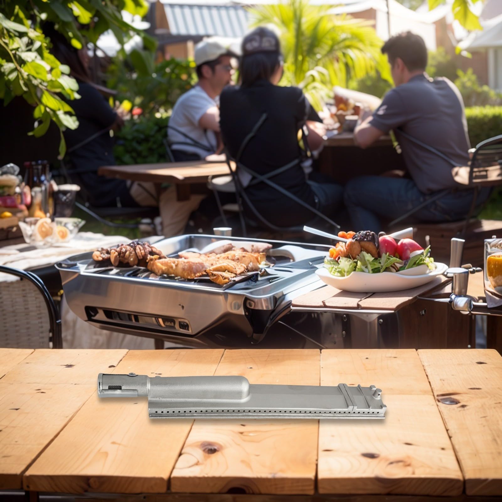Parti di ricambio per grill, bruciatore per barbecue in acciaio inossidabile 304 (stufa di colata)