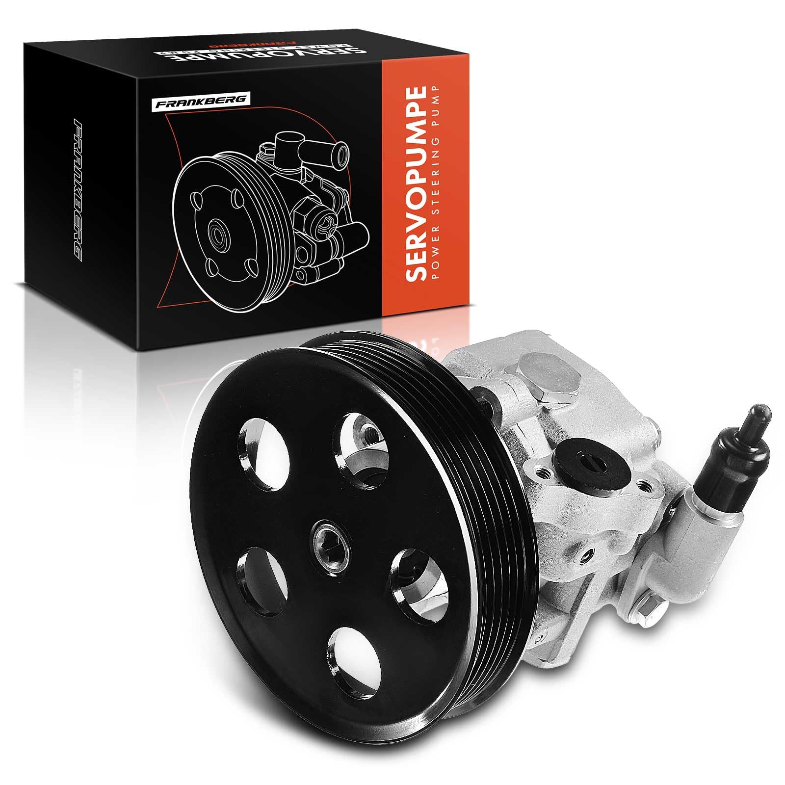 Frankberg Servopumpe Hydraulikpumpe Lenkung Kompatibel mit A4 8K2 B8 1.8L 2.0L 2007-2015 A4 Allroad 8KH B8 2.0L 2009-2016 A4 Avant 8K5 B8 1.8L 2.0L 2007-2015 Replace# 8K0145153F