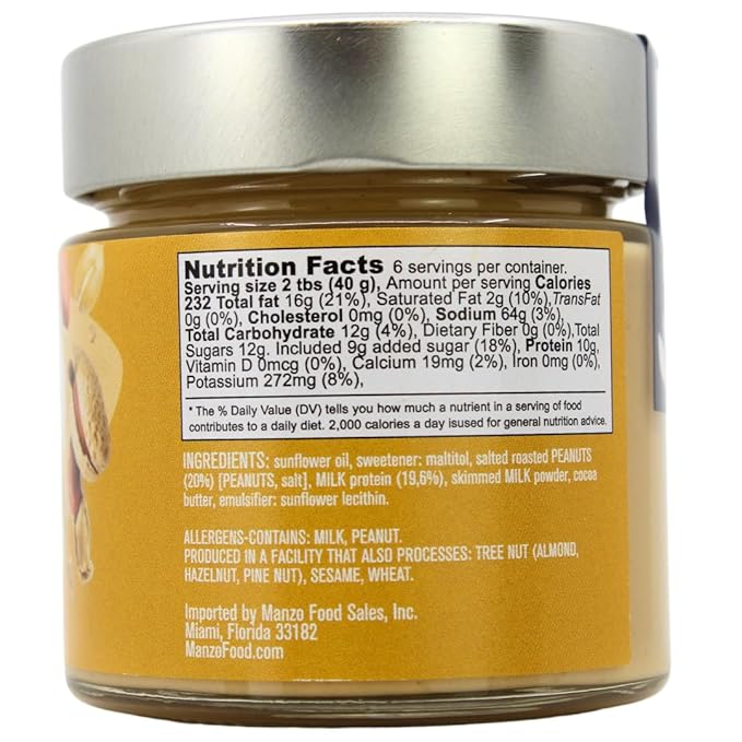 Crema de Maní L'Oro Del Sud con Proteína - 200 g miniatura 2