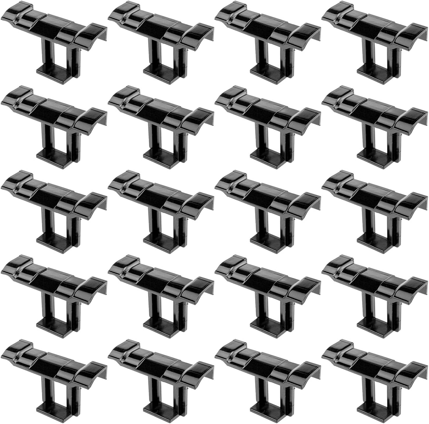 35mm Solar Panel Cleaning Drainage Clamp With Buckle Waterproof Frame Clamp For Outdoor Roof Photovoltaic Maintenance 20PCS
