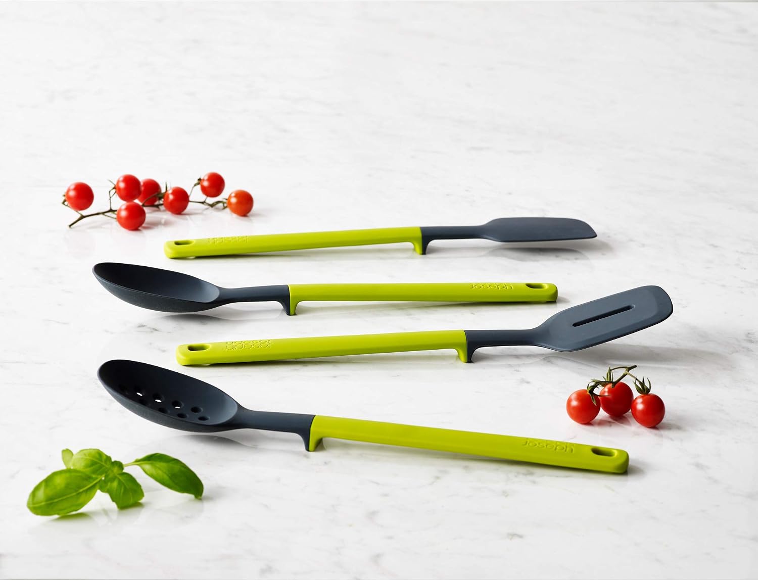 Joseph Joseph Elevate Silicone Spatula with Integrated Tool Rest, One-Size, Gray/Green