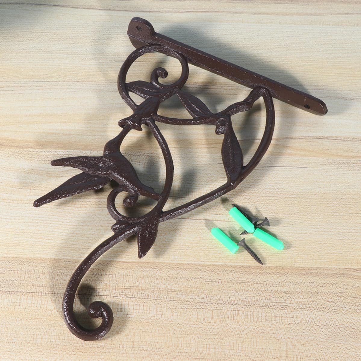 Yardwe Soporte 2 Piezas para Cesta Colgante de Hierro Forjado