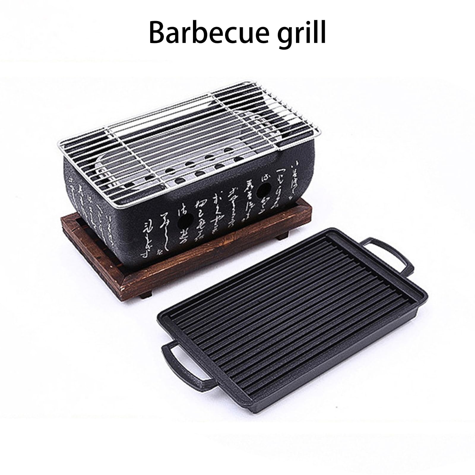 Piastra per barbecue portatile antiaderente in alluminio, facile da pulire, per barbecue, campeggio, cucina e preparazione del cibo, ideale per gli appassionati di attività all'aperto