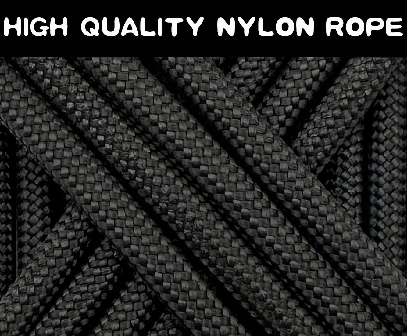 4 Mm Nylon-Schnur Zum Bilderaufhängen – 10 M, Weiß, Hält Bis 50 Kg, Mit Schrauben & Ringen
