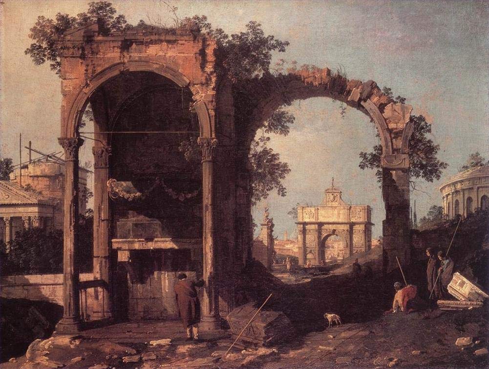 Scènes de bâtiments classiques Canaletto pour mur élégant - 6