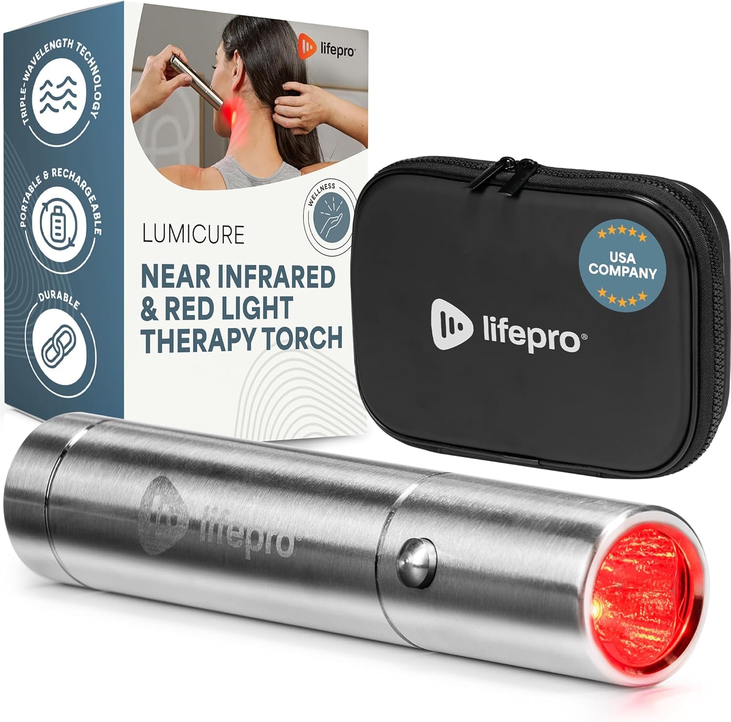 Lifepro Infrared Red Light Therapy for Body Joints Muscles Wellness Support Portable Red Light Therapy Device Near Infrared