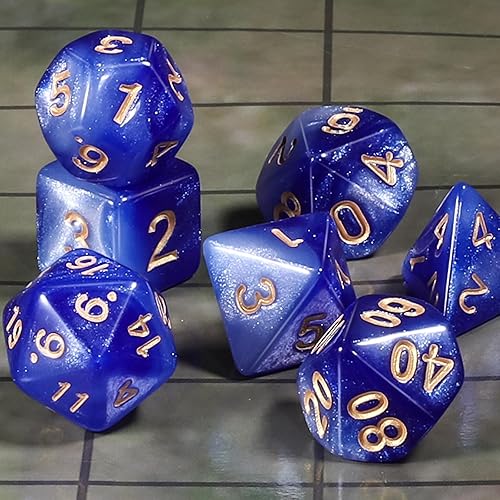 Miniatura 29 de CiaraQ DND - Juego de dados poliédricos para juegos de rol de Dungeons and Dragons RPG MTG, con 1 bolsa de dados (rosa + amarillo) Rosa +