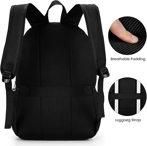 Miniatura 5 de BIKROD P28 - Mochila para portátil de 15.6 pulgadas, Negro, Compacto