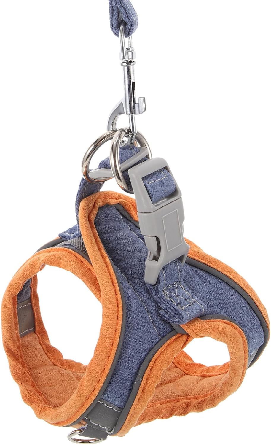 Pet Harness Vest Soft Suede Reflective Breathable Dog Harness Leash Set Light for Cats Puppies