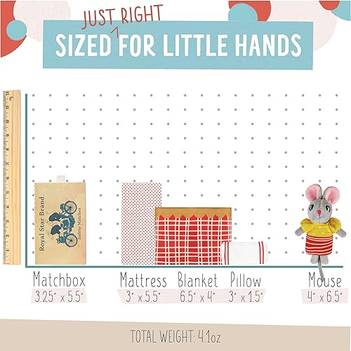 Vista 4 de Mice in Boxes - Juego 'Remy The House Mouse' con animales de peluche en una caja de fósforos Remy el ratón de la casa,Dolly (Llama),Manoplas