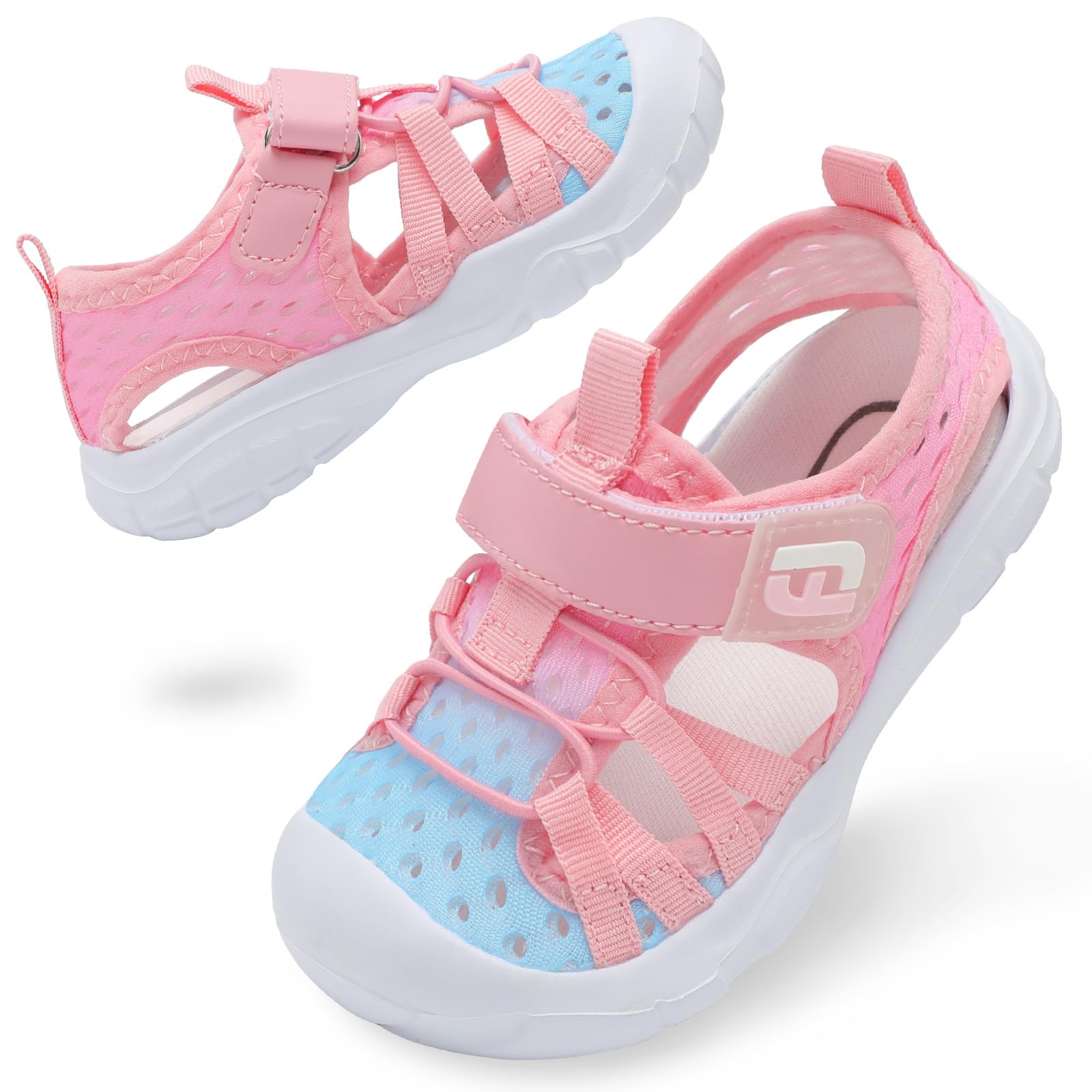 JOINFREE Toddler Boys Girls Water Shoes Breathable Qucik Dry Sport Beach Sandals Lightweight Barefoot Flexible
