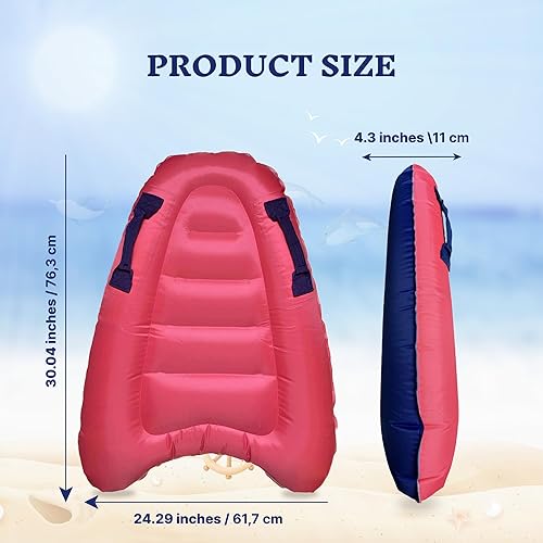 Miniatura 8 de ZAMAS Tabla de surf inflable para niños con asas y nueva válvula de botón, alfombrilla de ayuda ligera flotante para tabla de surf para aprender a