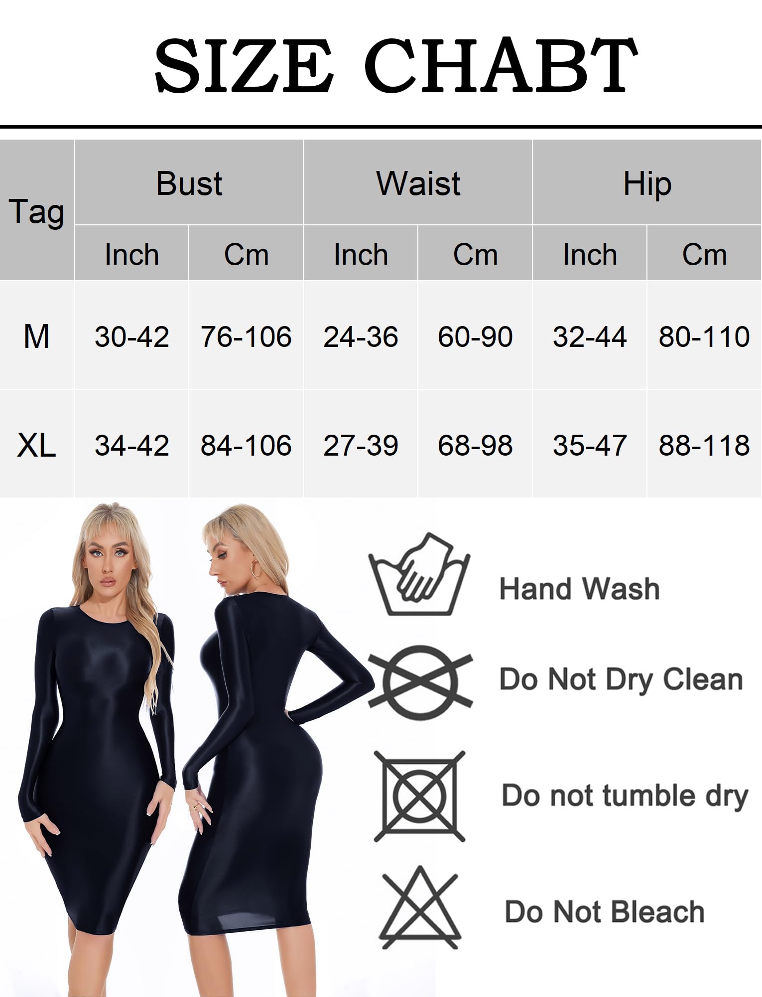 Maeau Vestito da donna lucido, abito sexy lucido, a matita, a maniche lunghe, attillato, elasticizzato, lucido, abito da club, lunghezza al ginocchio, con brillantini, per feste, clubwear M XL