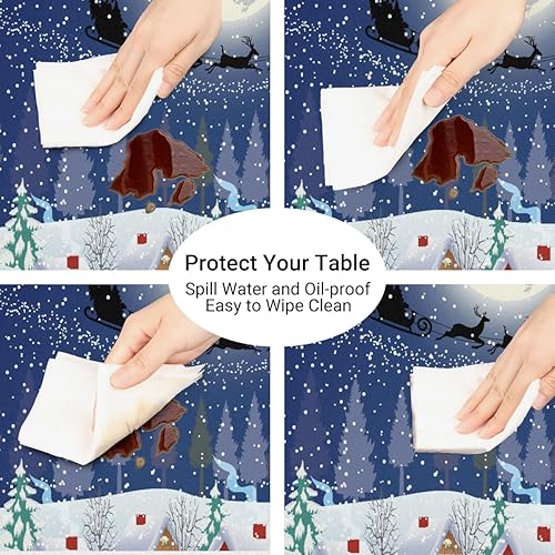 Vista 174 de cfpolar Mantel redondo ajustable de verano, hojas de palma tropical, borde elástico, mantel redondo lavable para uso en interiores y exteriores, se