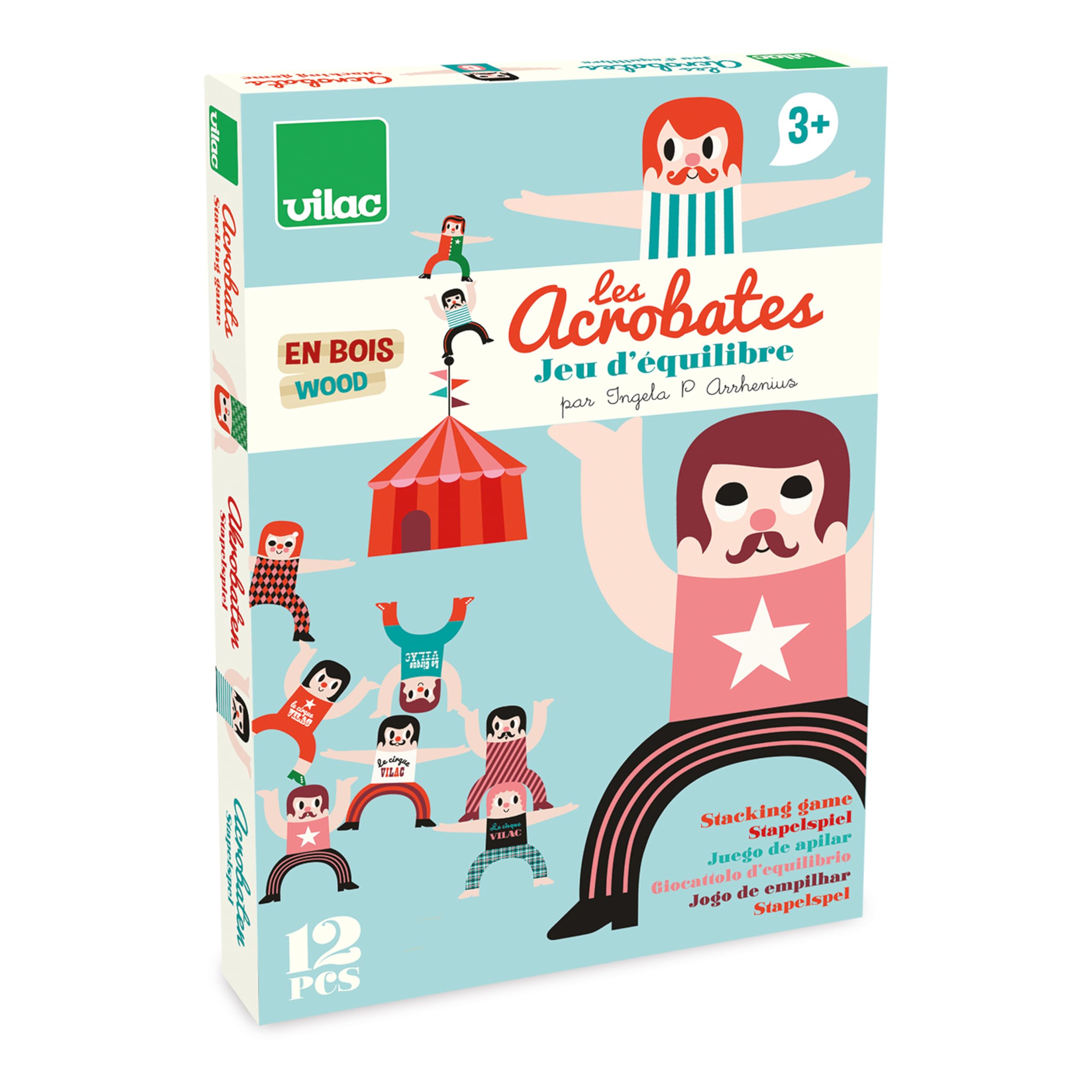 Vilac Jeu d'équilibre : Les acrobates d'Ingela P. Arrhenius