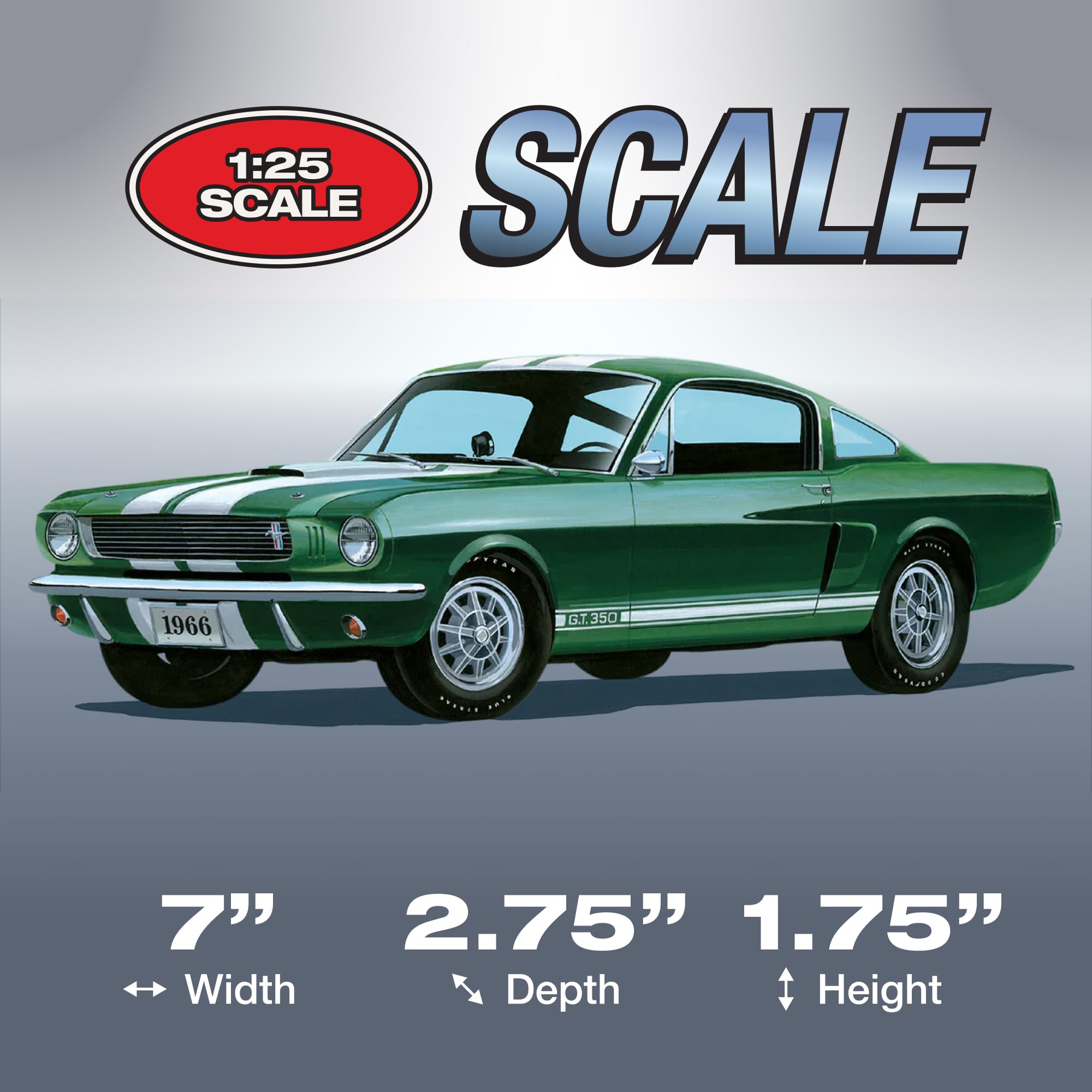 Amazon.com: AMT 1966 Mustang GT-350 1:25 Scale Model Kit : Arts