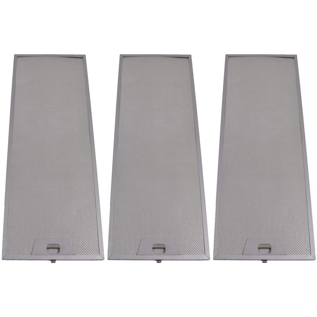 Ufixt 3 x Cooker Hood Metal Grease Filter 515mm x 186mm Fits Creda, Crosslee, Electrolux, Flavel, Hoover and Hotpoint