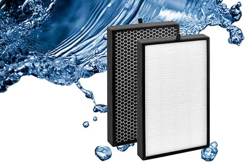 Miniatura 6 de Filtro de repuesto 3 en 1 KJ350G, compatible con purificador de aire TOSOT, paquete de 2 (filtro HEPA de prefiltros y carbón activado)