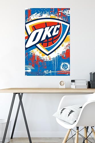 Miniatura 4 de Trends International NBA Oklahoma City Thunder - Póster de pared con logotipo Maximalist 23