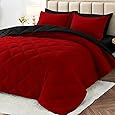 HEVUMYI Dusty Blue Cali-King Comforter Set - 7-Piece All Season Bed in a Bag Cali-King, Ultra Soft Bedding Set with Comforter, Flat Sheet, Fitted Sheet, Pillowcases, Pillow Shams