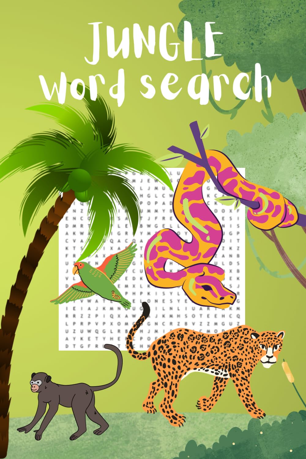 Jungle Word Search: Puzzle book packed with adventurous themes and fascinating wildlife vocabulary I 6x9inches, 110 pages I Thoughtful gift for animal ... anyone who enjoys educational puzzle books