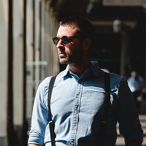 Miniatura 7 de MUDIWRLO Gafas de sol polarizadas redondas vintage para mujeres y hombres, gafas clásicas retro con protección UV400