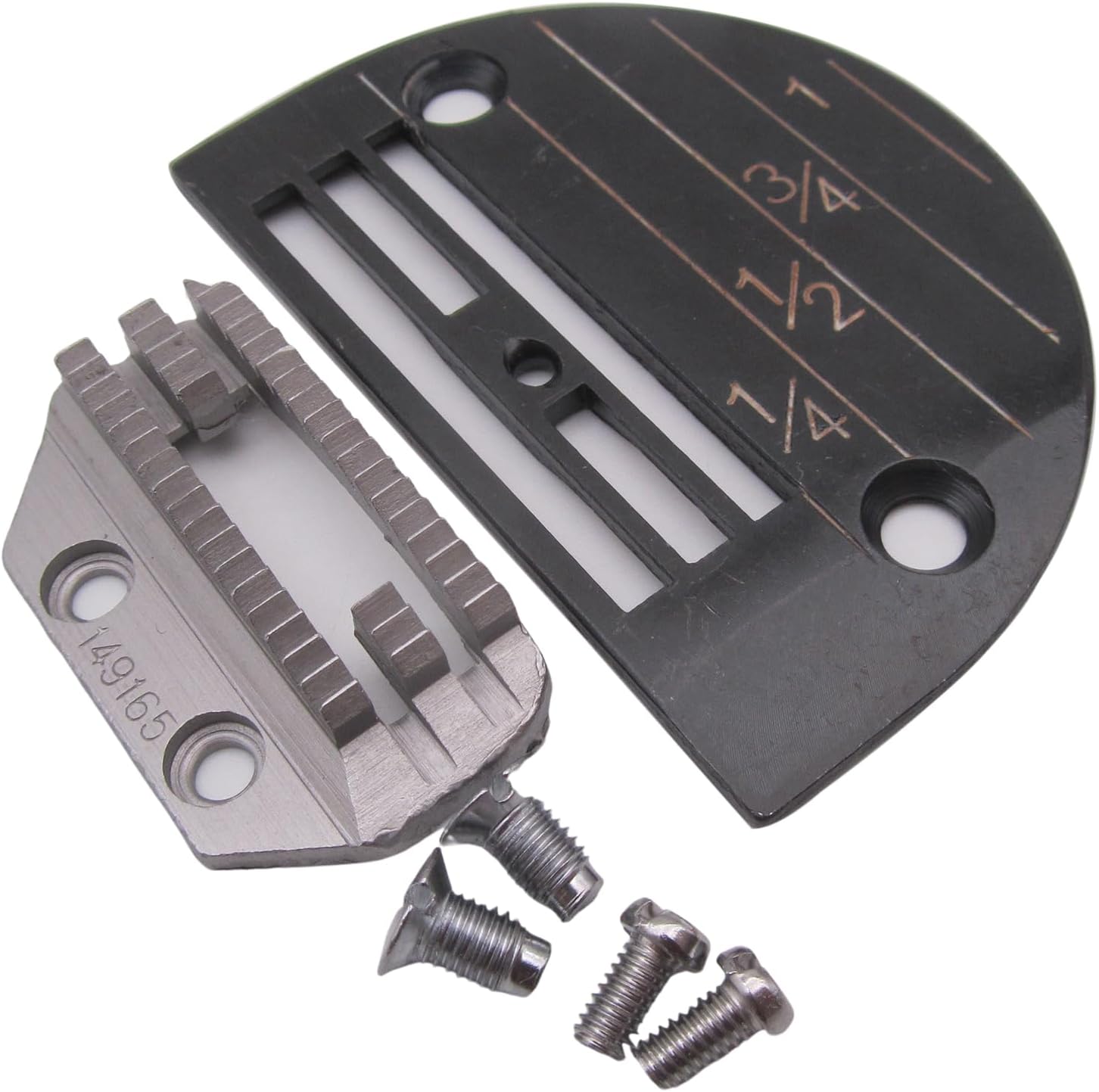 CKPSMS Brand - 1SET Needle Plate & Feed Dog #149165+143169LGB Compatible with/Replacement for JUKI Brand DDL-555,DDL-8500,CONSEW Brand 220,230,310,Singer Brand 31-15,95,96,195K,196K,491D,591D