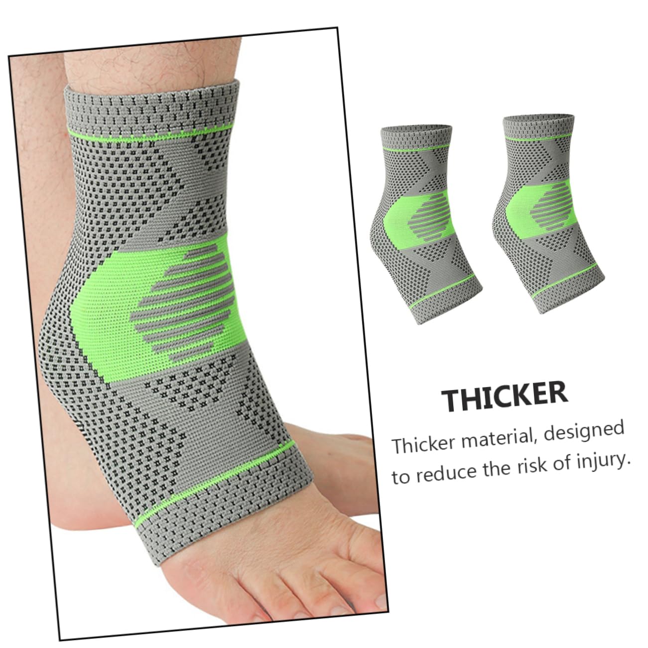 KOMBIUDA Ankle Sleeve for Ankle Support Sports Brace Breathable Material Elastic for Daily Use m
