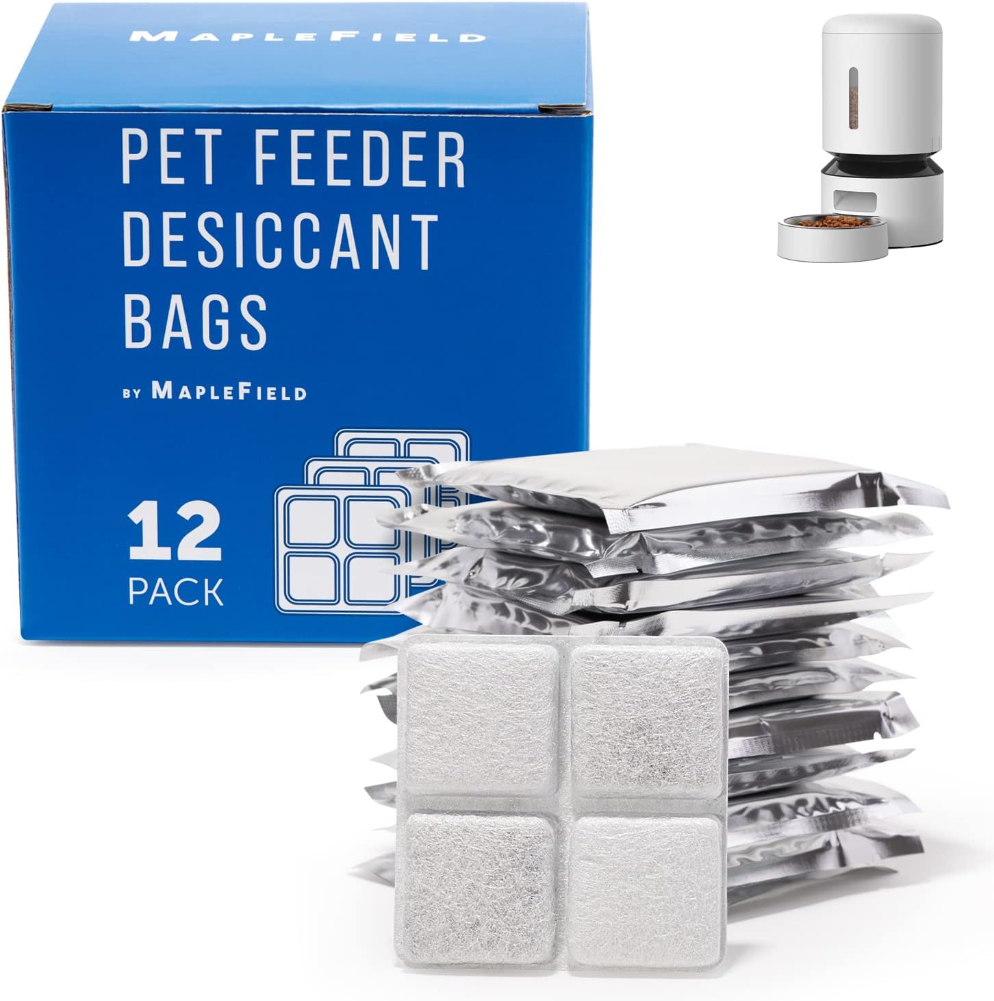 Maplefield [12 pack] Pet Feeder Desiccant Bags For Petlibro