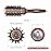 FIXBODY Hair Brush, Round Brush for Blow Drying, Curling, Styling, Nano Thermal Ceramic & Ionic Tech, Boar Bristle, Volume & Shine, Brown (3 Inch, 1.7 Inch Barrel)