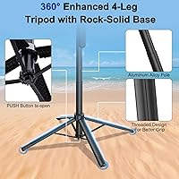 Vista 4 de Trípode para selfie con seguimiento automático de rostros para iPhone con luz, rotación de 360° que sigue tu movimiento, soporte de trípode