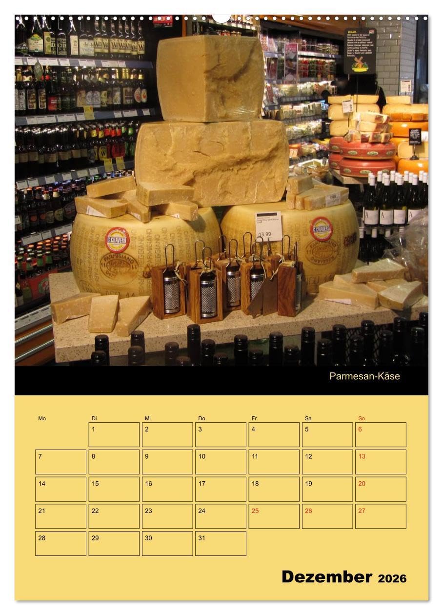 Alles Käse/Planer (hochwertiger Premium Wandkalender 2026 DIN A2 hoch), Kunstdruck in Hochglanz: Ein Küchenplaner - nicht nur für Käse-Liebhaber (CALVENDO Lifestyle)