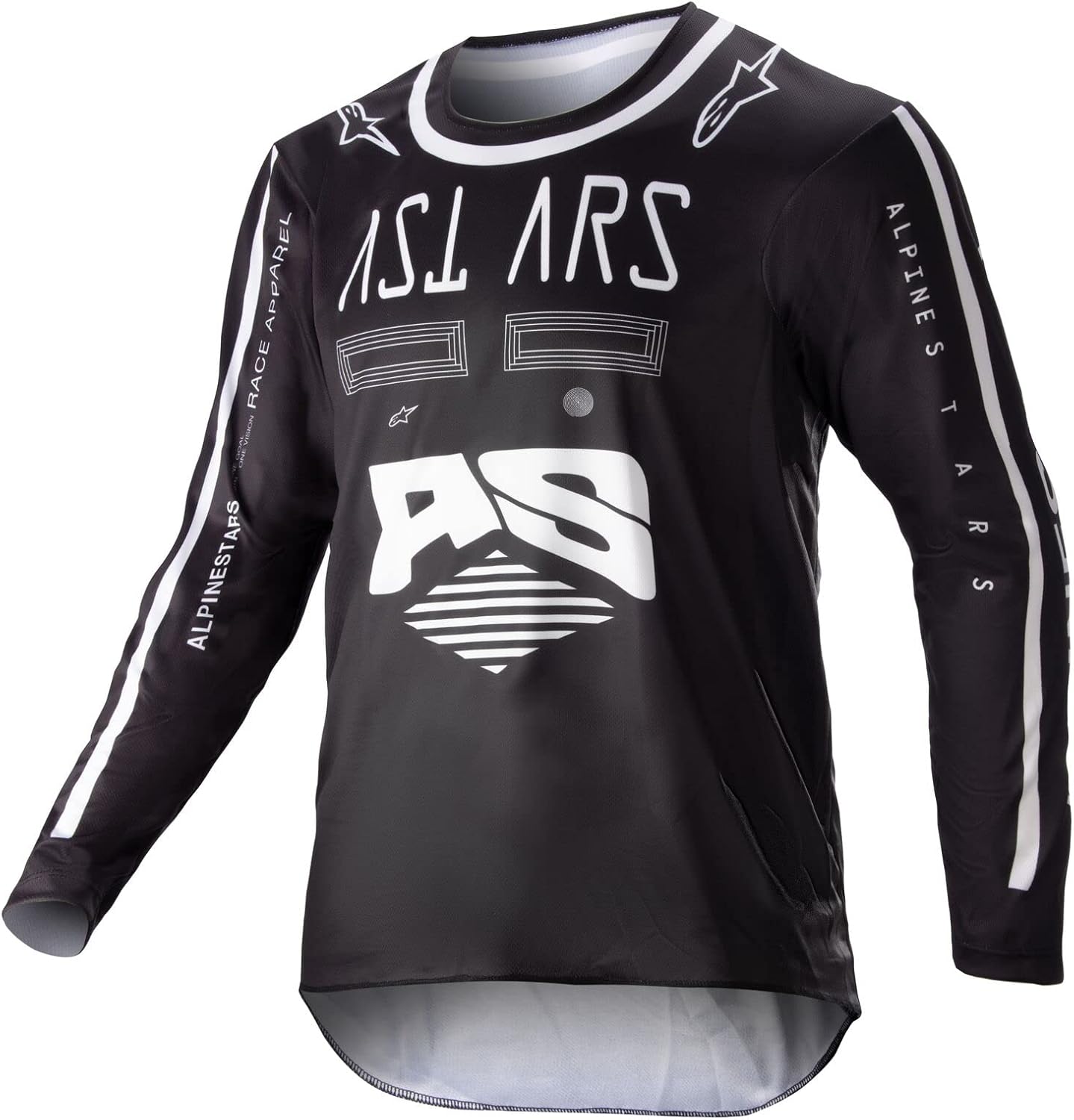Alpinestars 3731623-10-XXS: Kids Racer Found Jersey Black 2Xs