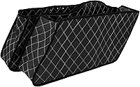 Vista 1 de Forro de alfombra para bolsa de sillín de instalación directa para motocicleta. Compatible con modelos Harley Touring Road King, Road Glide, Road