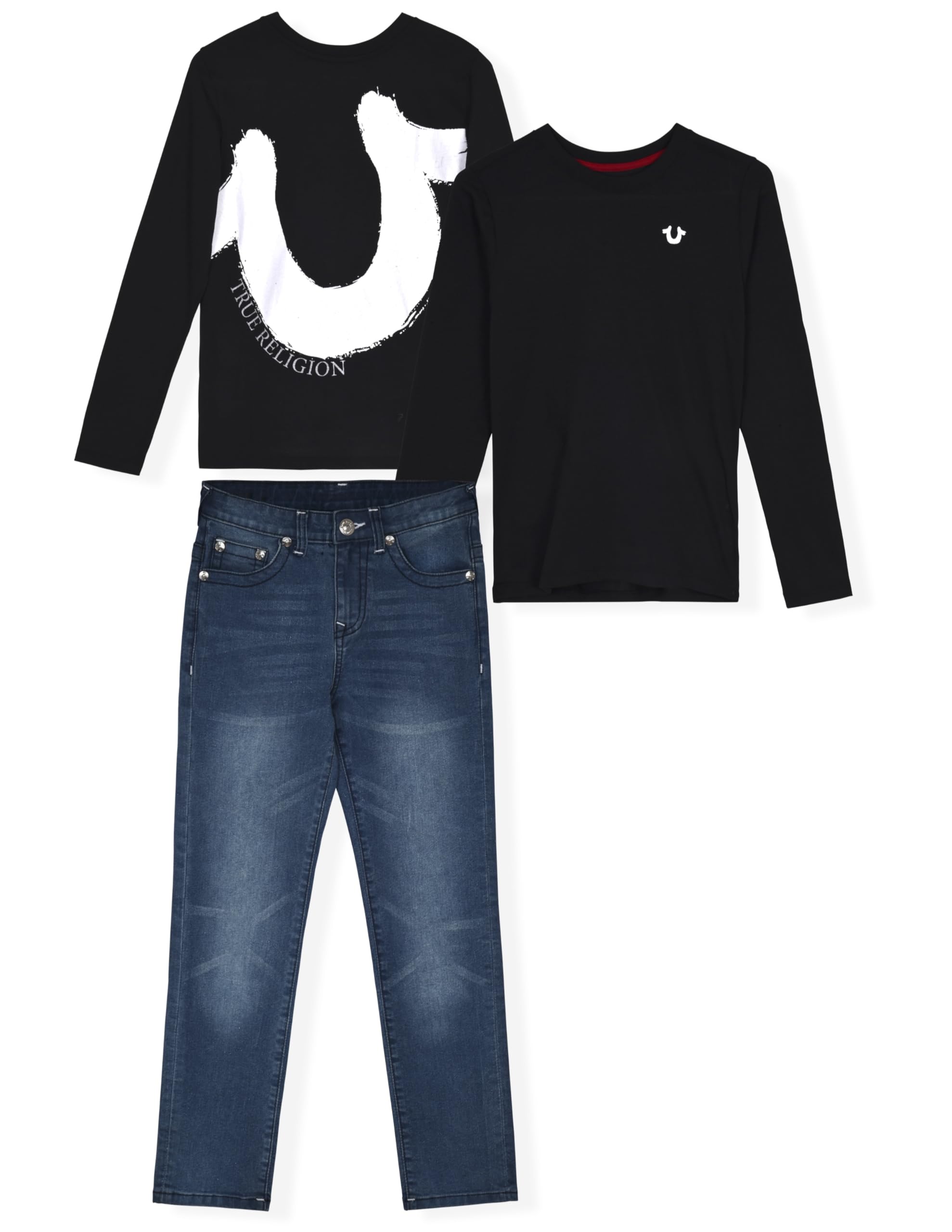 Ensemble jean garçon True Religion tenue confortable抗磨损