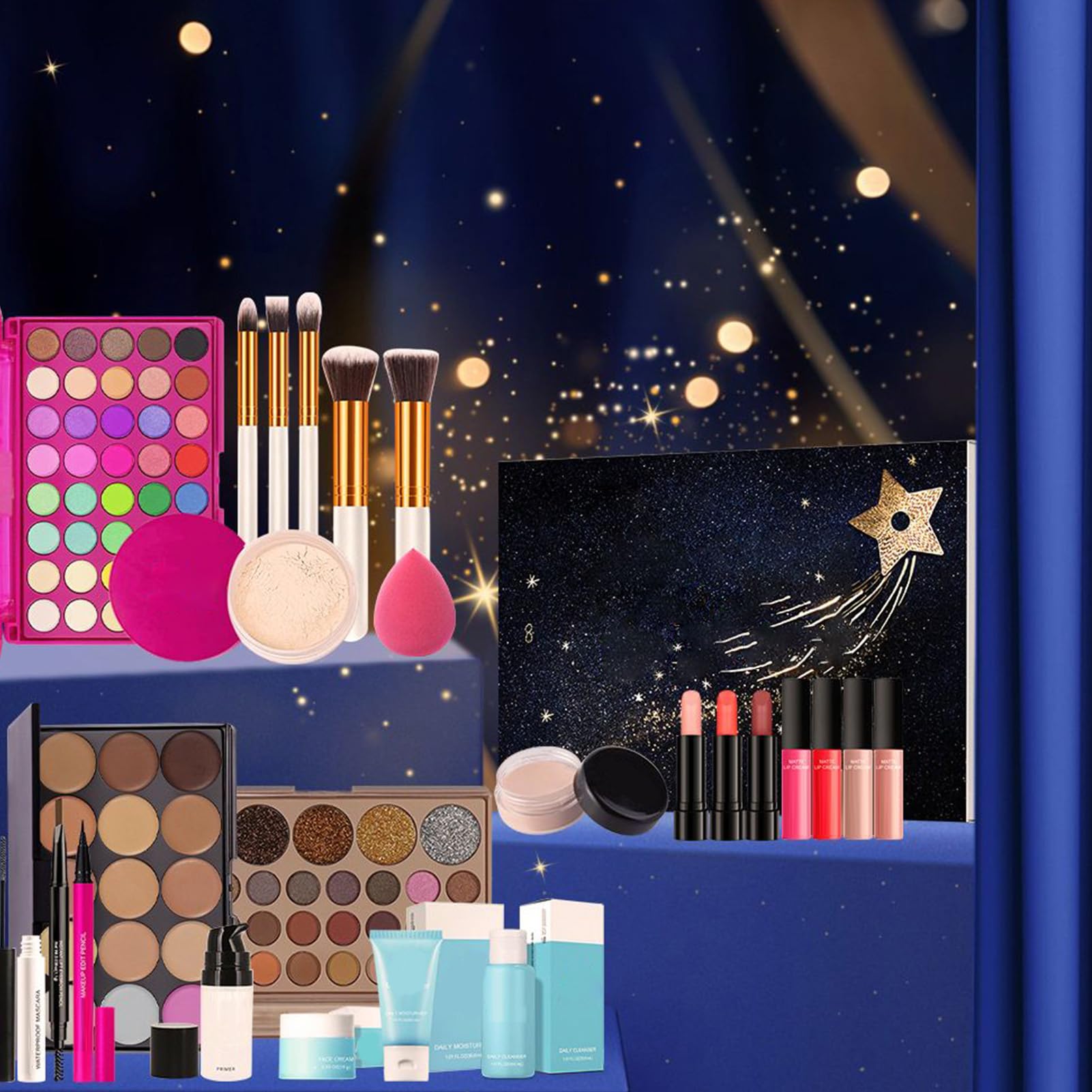 Juego de Maquillaje para Mujeres Juego De Maquillaje Facial Ligero Con | Set De Maquillaje Facial Para Novia Amiga Hermana Hija Familia Amigos Compañeros