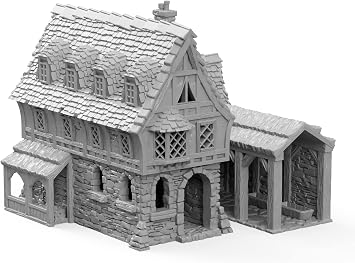 Winterdale Tavern Set DND Terrain for Dungeons and Dragons, D&D, Pathfinder, Warhammer 40k, Miniatures, D and D, Dungeons and Dragons Gifts, Dungeon Master