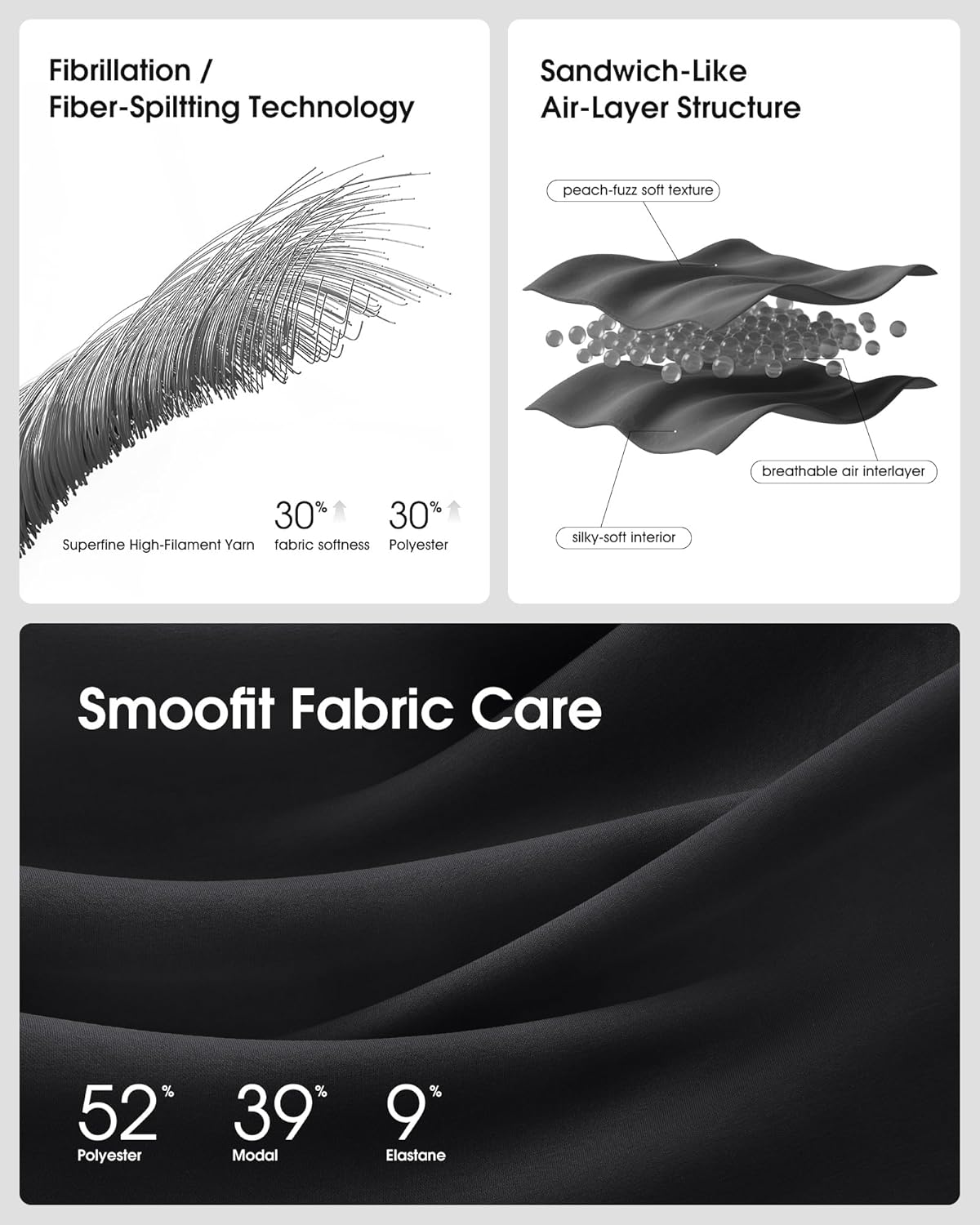 G4Free Smoofit Modal Soft Women's Polo Sweatshirts Pullover Long Sleeve Button Up Casual Tops - Image 3