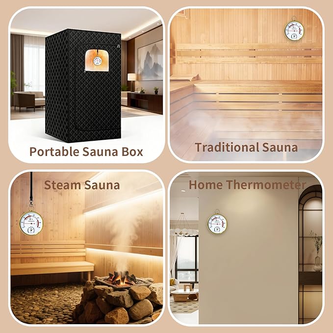 Termómetro e Higrómetro para Sauna, outapex outa-151, 1x1x1 pulgadas miniatura 6