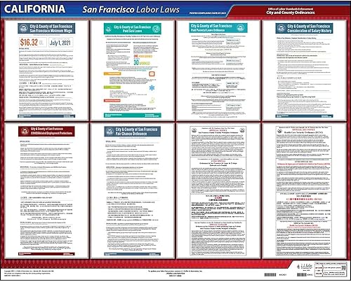 Póster laminado en inglés, español, chino, vietnamita, ruso y tagalo