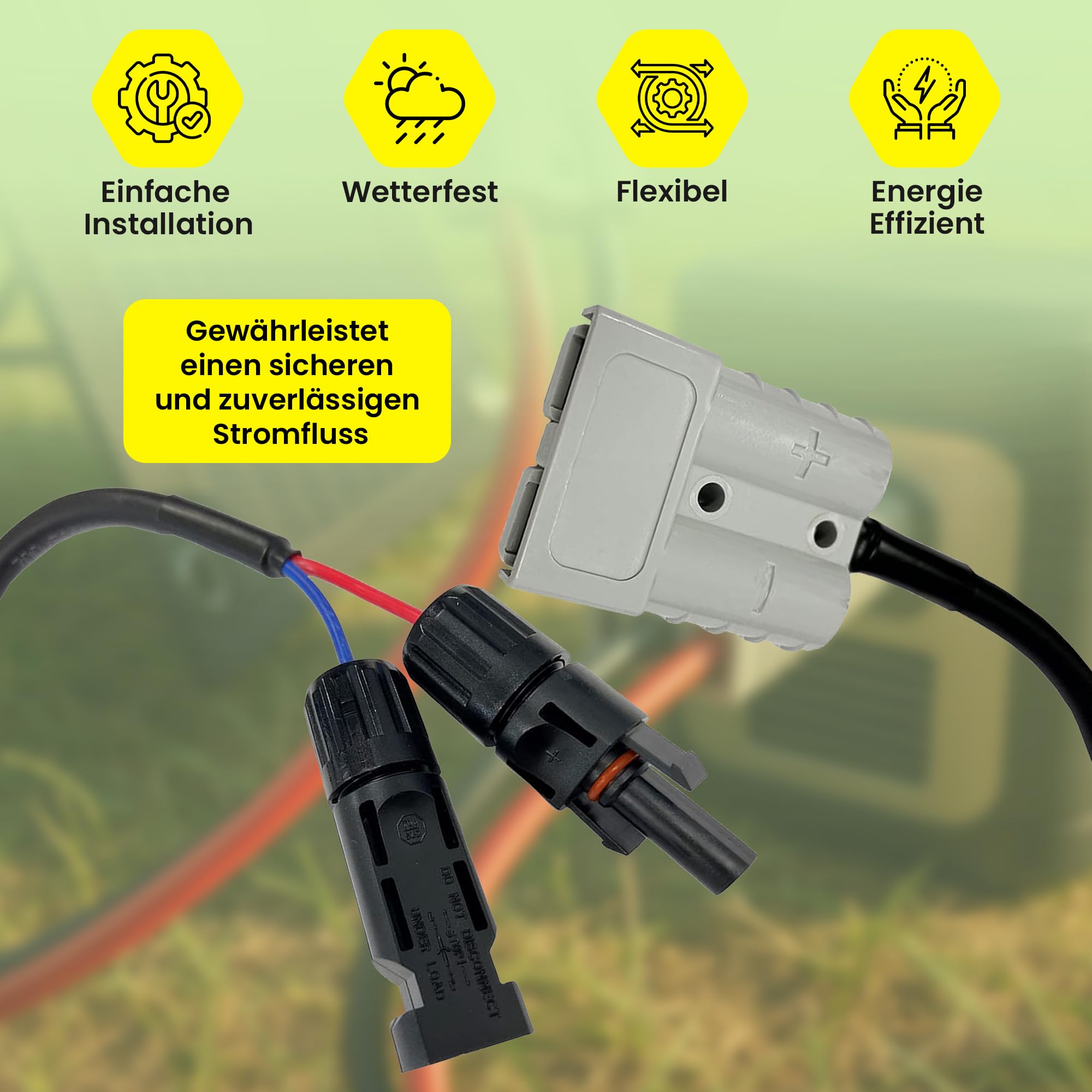 Cable 5m Conector FSP Cable Extensión Anderson (4,5m Cable Para Instalaciones Eléctricas DC Cable 5m Conector FSP Cable Extensión Anderson (4,5m Cable Para Instalaciones Eléctricas DC